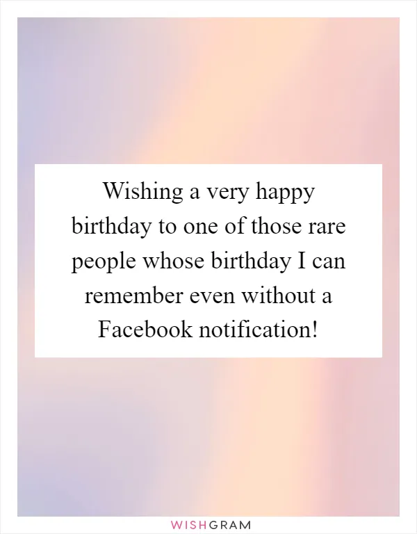 Wishing a very happy birthday to one of those rare people whose birthday I can remember even without a Facebook notification!