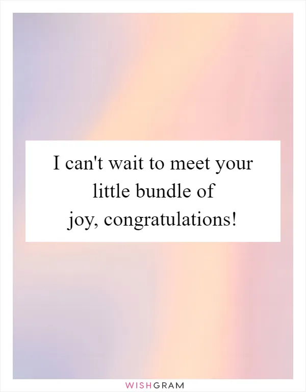 I can't wait to meet your little bundle of joy, congratulations!