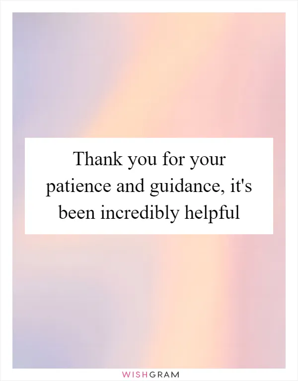 Thank you for your patience and guidance, it's been incredibly helpful