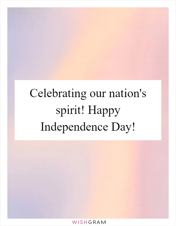 Celebrating our nation's spirit! Happy Independence Day!