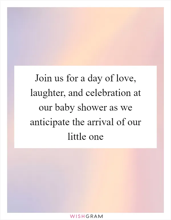 Join us for a day of love, laughter, and celebration at our baby shower as we anticipate the arrival of our little one