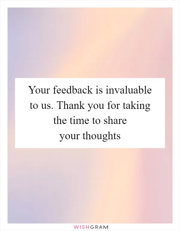 Your feedback is invaluable to us. Thank you for taking the time to share your thoughts