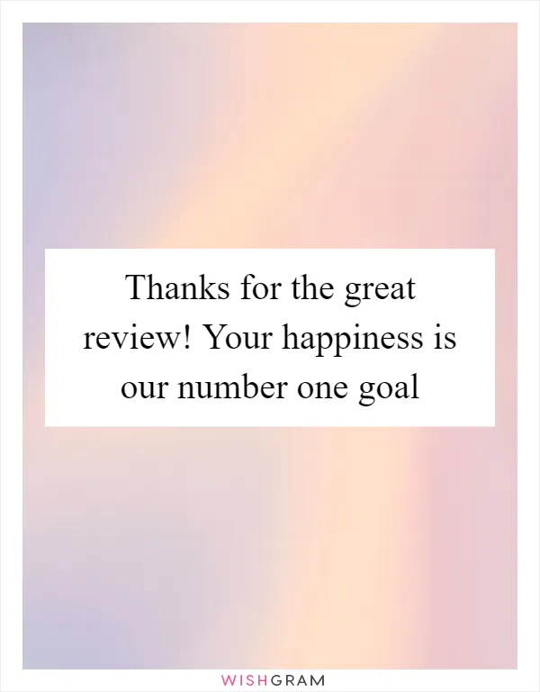 Thanks for the great review! Your happiness is our number one goal