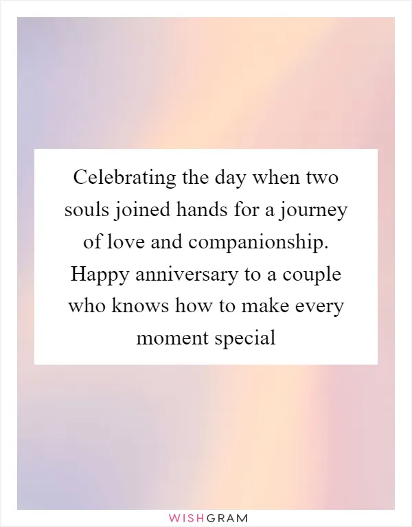 Celebrating the day when two souls joined hands for a journey of love and companionship. Happy anniversary to a couple who knows how to make every moment special