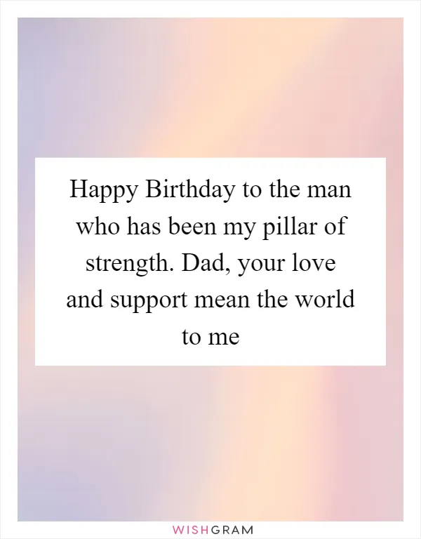 Happy Birthday to the man who has been my pillar of strength. Dad, your love and support mean the world to me